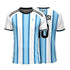 Yourjersey Argentina Home Football Jersey 2026 | White And Light Blue Custom Name & Number Print Fan Personalised T-Shirt Sizes | Kids And Adult