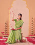 Vasthrlay Kanjivaram Jacquard Unstitched Mustard Saree