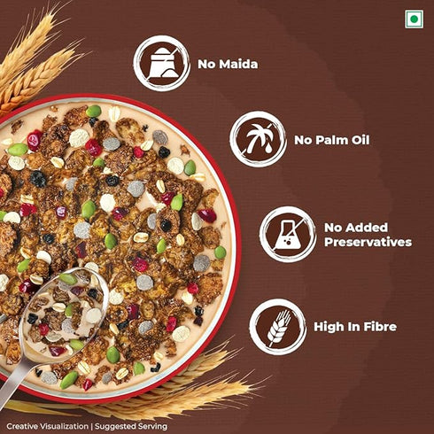 Kellogg's Choco Millet Muesli with 78% Fruit | Seeds | Multigrain