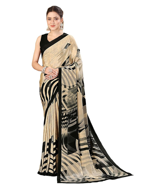 Vasthrlay Printed Off White1 White Saree