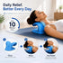 Pulgos Neck Support Stretcher For Pain Relief | Cervical Traction Neck Pillow With 𝐀𝐜𝐮𝐩𝐫𝐞𝐬𝐬𝐮𝐫𝐞 Massage Relaxer