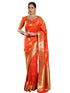 Vsathrlay Saree Kanjivaram Silk Pari Pista