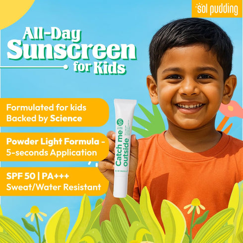 Kids Sunscreen | SPF 50 PA+++ | UVA UVB | Hypoallergenic