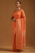 Vasthrlay Orange Georgette Woven