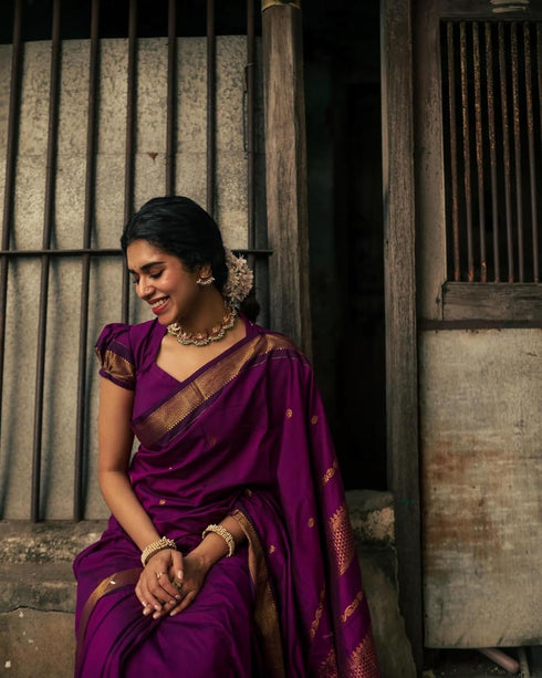 Vasthrlay Traditional Jacquard Elegant Handwoven