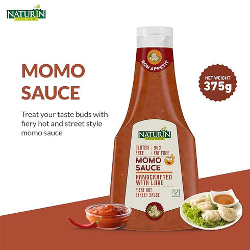 Naturin Momo Sauce - Homemade Style Real Hot & Spicy Red Chilli Chutney