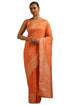 Vasthrlay Orange Georgette Woven
