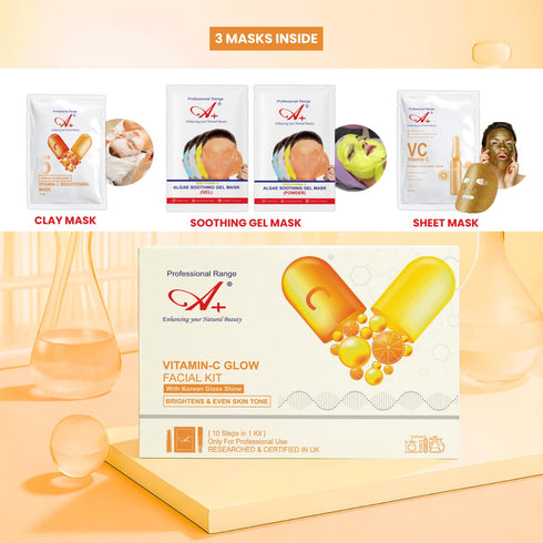 A+ Vitamin C Korean Glass Facial Monodose Kit For Glowing Skin