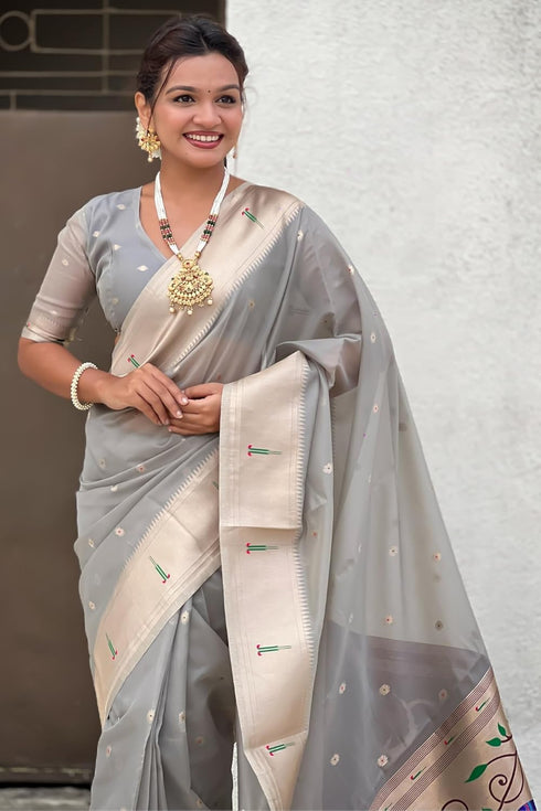 Vasthrlay Organza Kanjivaram Handloom Ethnic Wear