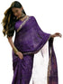 Vasthrlay Scalloped Embroidery Unstitched Lime Green Saree