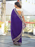 Vasthrlay Georgette Embroidery Rani Saree