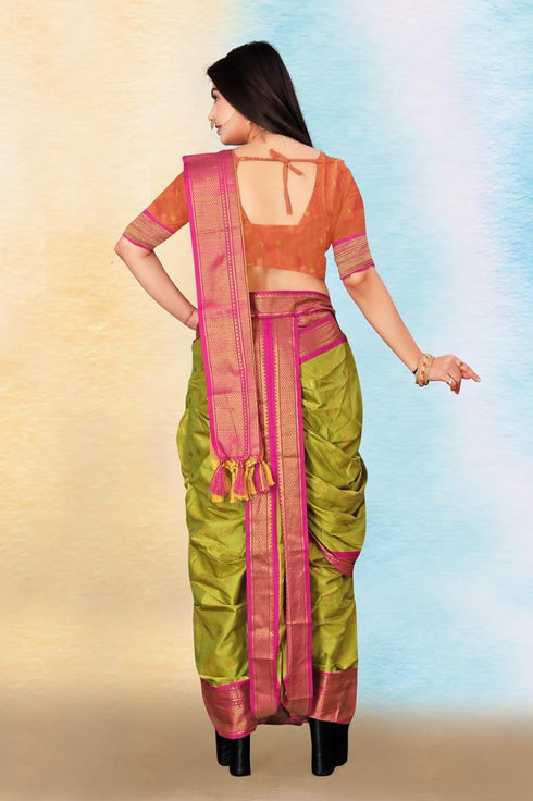 Vasthrlay Paithani Maharashtrian Contrast Traditional