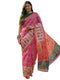 Vasthrlay Shimmer Printed Unstitched Lime Green Saree