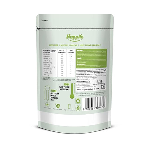 Happilo Premium Super Snack Makhana Perky Pudina