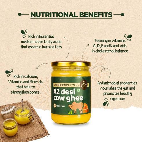 Conscious Food A2 Desi Cow Ghee
