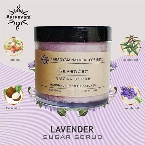 Aaranyam Lavender Sugar Scrub For Face and Body