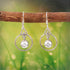 Zyrene 925 Sterling Silver Circle Drop Earrings for Women