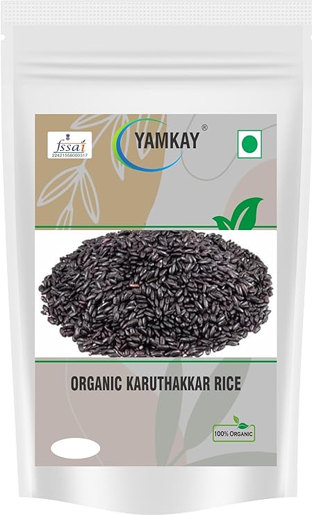 Yamkay Organic - Karuthakkar Rice Boiled Unpolished Rice