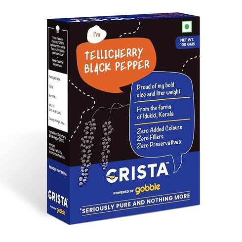 CRISTA Tellicherry Whole Black Pepper