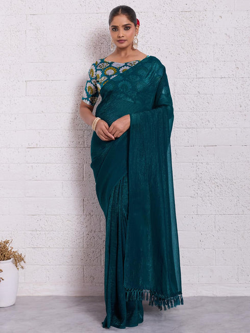 Vasthrlay Unstitched Tassels Latkans Sum Ethnic Wear