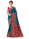 Vasthrlay Weaving Dark Saree