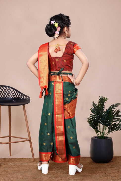 Vasthrlay Paithani Maharashtrian Contrast Traditional