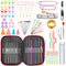 100 Pcs Crochet Hook Set with Yarn Knitting Needles
