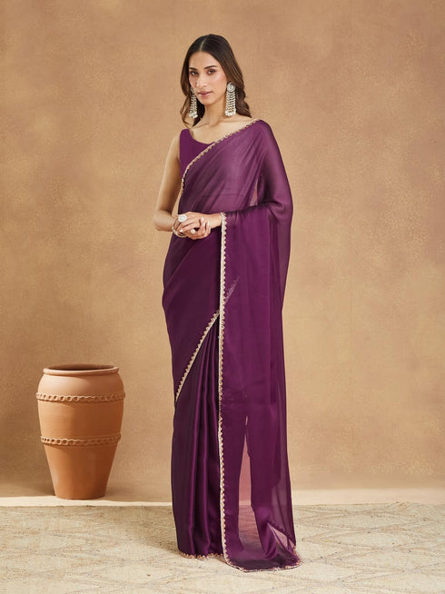 Vasthrlay Border Unstitched Saree