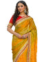 Vasthrlay Bandhani Embroidery Unstitched Pink Saree