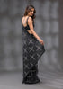 Vasthrlay Siroski Unstitch Black Ethnic Wear