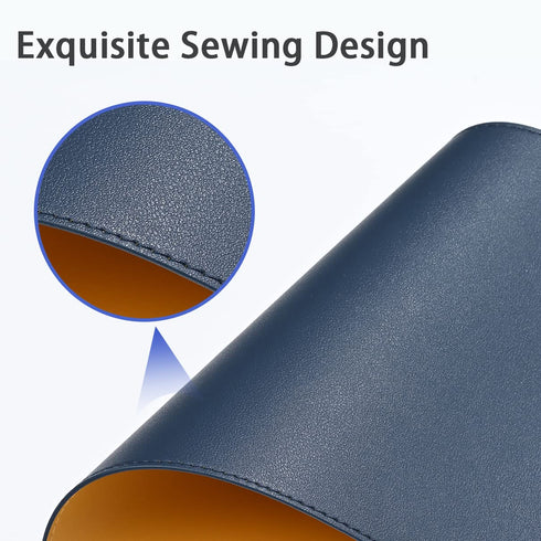 AROPANA Vegan Leather Desk Mat 70x35cm | Reversible Dual-Sided Waterproof Mouse Pad & Desk Protector