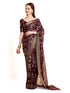 Vasthrlay Shimmer Running Purple Saree