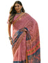 Vasthrlay Weaving Printed Beige Saree