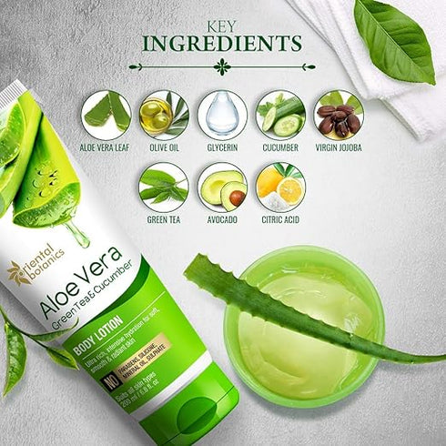 Oriental Botanics Aloe Vera|Green Tea|Cucumber Body Lotion