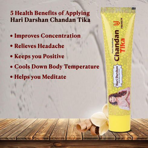 Hari Darshan Premium Chandan Tika Tube Paste Combo Pure Sandalwood