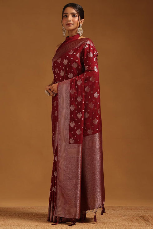 Vasthrlay Black Viscose Floral