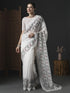 Vasthrlay Botanical Printed Unstitched Black Hs Ethnic Wear