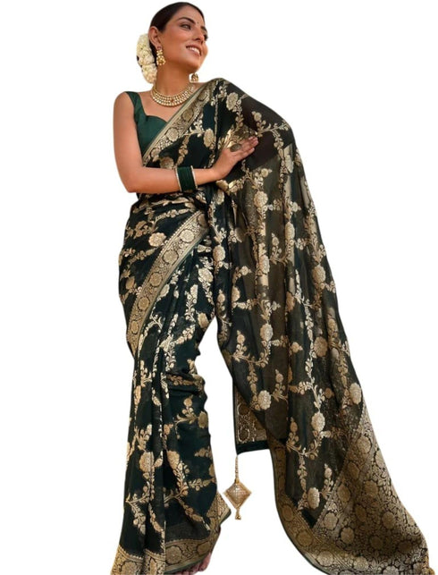 Vasthrlay Organza Designer Unstitched Saree