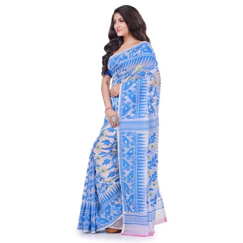 Vasthrlay Db Vasthrlay Jamdani Db281119jamdani2 Blue