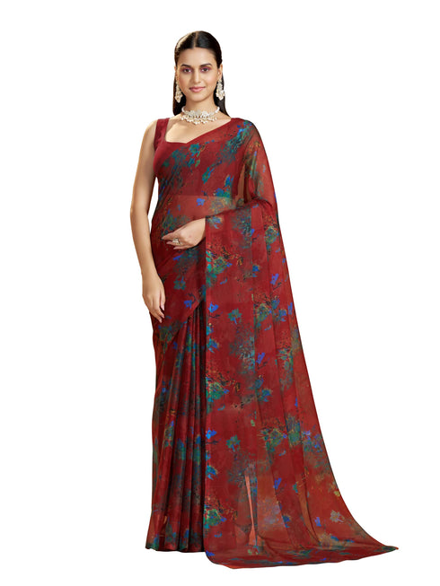Vasthrlay Chiffon Floral Saree