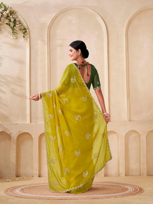 Vasthrlay Georgette Embroidery Unstitched