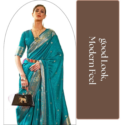 Vasthrlay Kanjivaram Unstitched Occasions Luxurious Saree