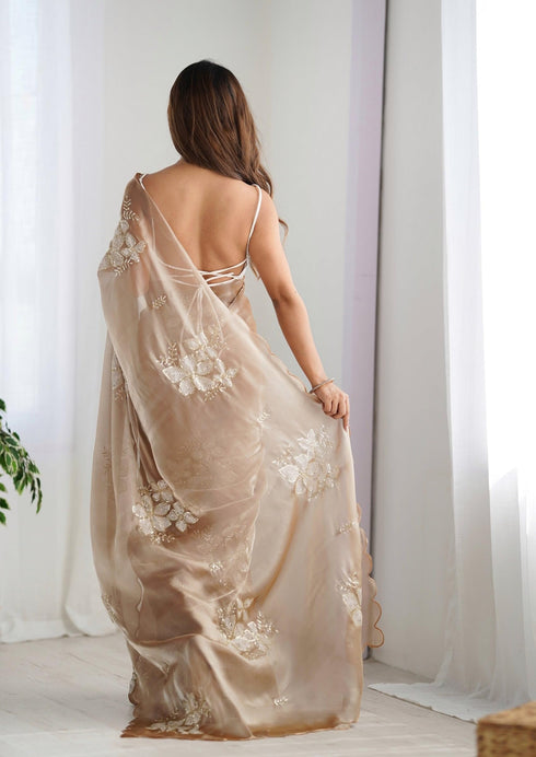 Vasthrlay Embroidery Unstitched Saree