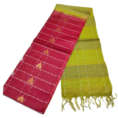 Vasthrlay Yellow Handloom Saree