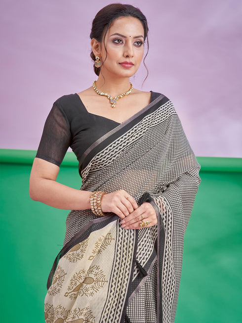 Vasthrlay Abstract Printed Unstitched Hs Ethnic Wear