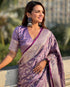 Vasthrlay Banarasi Unstitched Saree