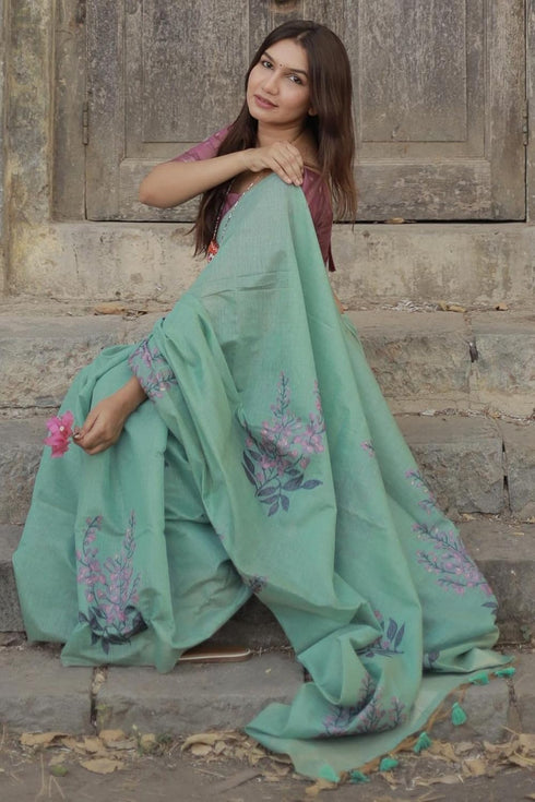 Vasthrlay Kanjivaram Cotton Blouse Ethnic Wear