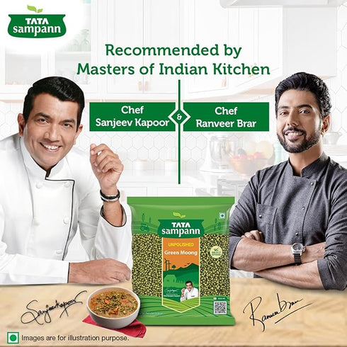 Tata Sampann Unpolished Green Moong Dal (Whole)