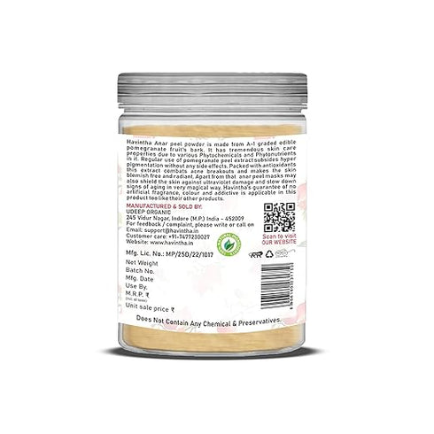 Havintha - Natural Anar Peel Powder Jar - For Glowing Skin