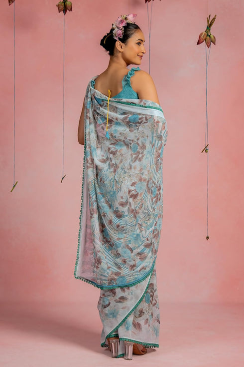 Vasthrlay Fashion Chiffon Georgette Printed Ethnic Wear